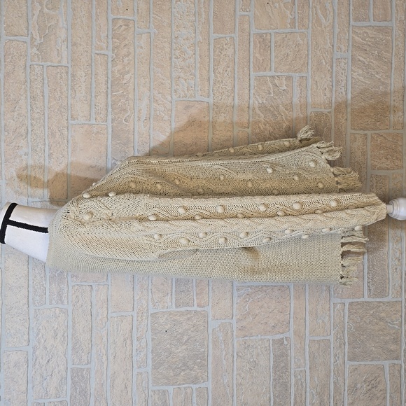 Yamamoto Cable Knit Bobble Sweater Cozy Cottagecore Cabincore Chunky Pullover M - Picture 2 of 8